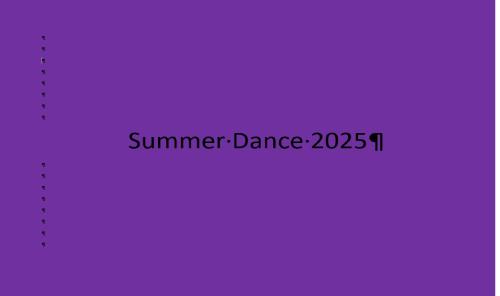 Autumn Dance 2025